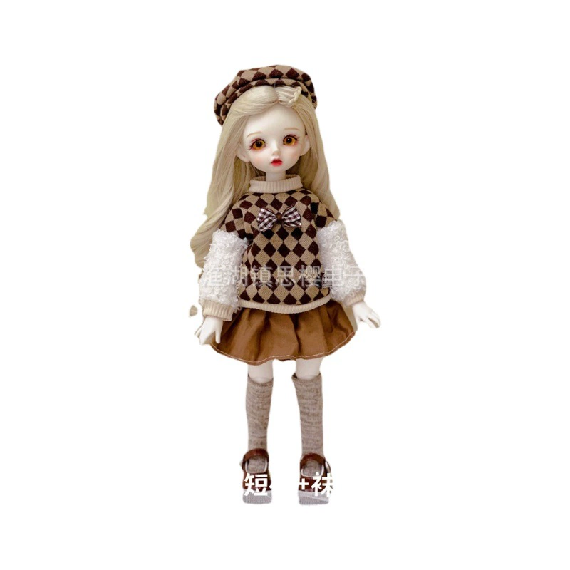 Doll clothes set, 30 cm 6-point BJD, Lolita-style outfit (multi-color YY options)