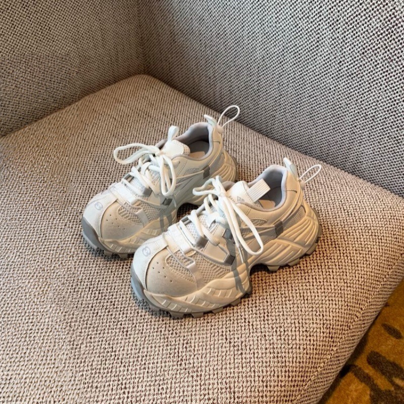 Cowhide version ~ polished color retro torre shoes women's tide 2025 new mesh breathable lightweight thick bottom casual sneaker