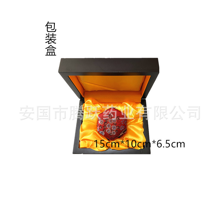 Wooden Hexagonal Gift Box with Brocade Lining and Handle Bag for Jewelry and Keepsake Packaging preparation