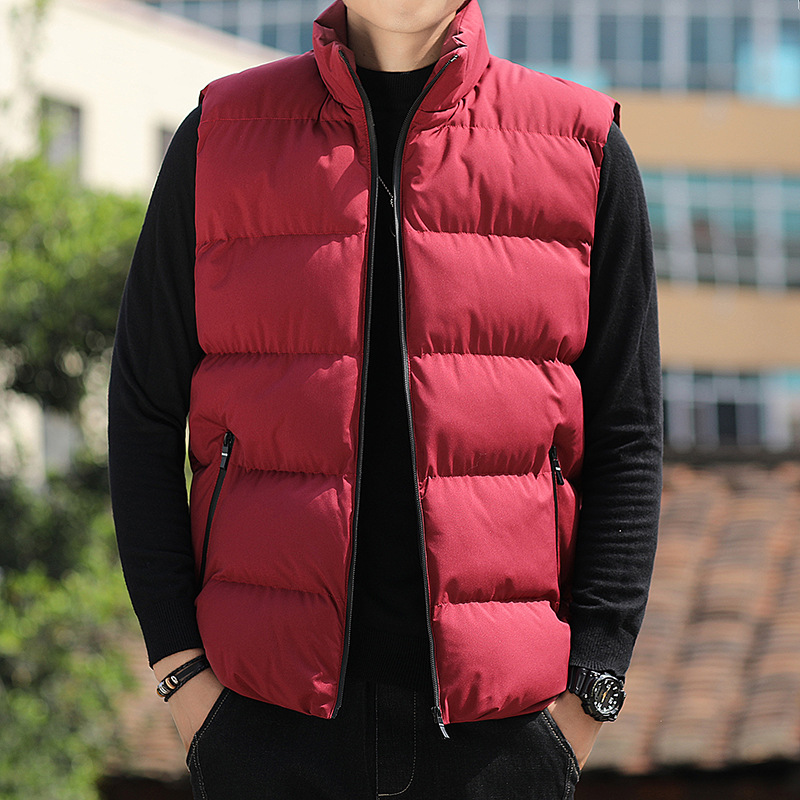 Hombre chaleco cálido caballo clip cross-border sin mangas chaqueta de trabajo ropa de trabajo al aire libre chaleco de invierno personalizado