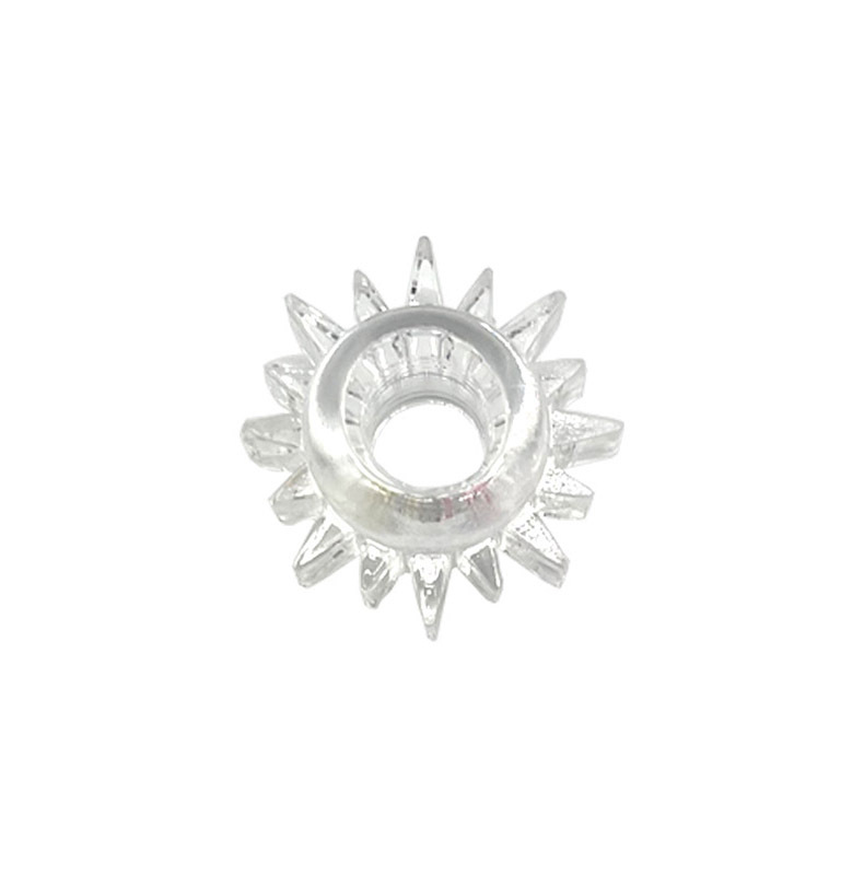 Sunflower Crystal Locking Penis Ring, TPE Delay Ring for Men, Black — detail image 5