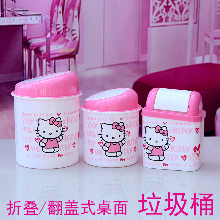 Countertop Coffee Table Trash Can Desktop Cute Small with Lid Creative Small Mini Internet Celebrity Living Room Household Trash Can