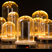 跨境玻璃罩防尘罩永生花玻璃罩透明桌面手办摆件活动策划材料diy