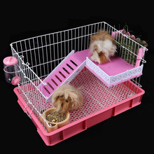 兔笼子豚鼠笼防喷尿荷兰猪笼子用品兔子笼子宠物养殖特大号饲养笼