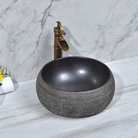 阳台洗脸盆卫生间小户型一体台盆陶瓷简易迷你漱单盆洗手盆柜组合