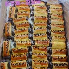 デーツペーストストリップ、バラ売り、5kg個入り、デーツペースト、卵黄、小豆味、サクサクデーツペーストストリップ、伝統的な昔ながらの菓子、軽食