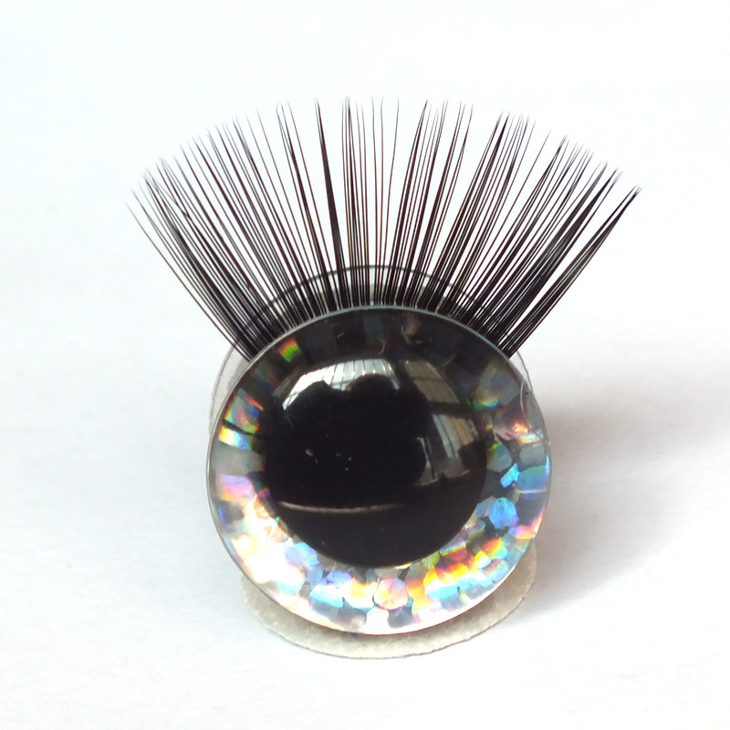 Pestañas ojos peces escalas flash accesorios de juguete seguridad Comercio Exterior ojos animales juguetes de peluche con pestañas