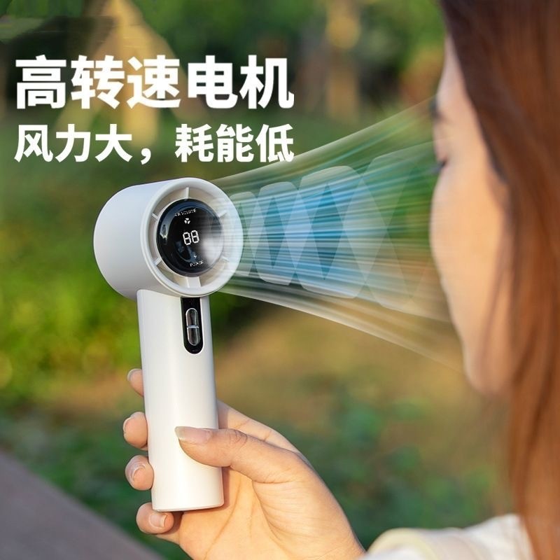 東南アジアの新型100速高速小型扇風機usb充電デジタル表示大風力暴力タービン手持ち扇風機|undefined