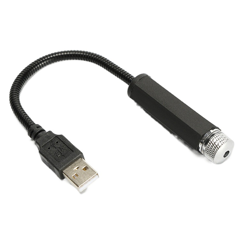 En stock USB coche estrellado luz instalación libre coche modificado coche techo interior rojo cielo estrellado faro al por mayor