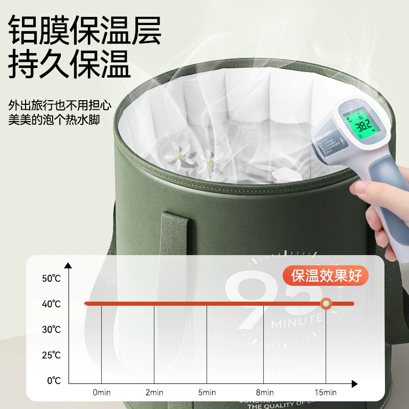 Foldable Handheld Thermos, Portable Home Use, Keeps Constant Temperature, Compact