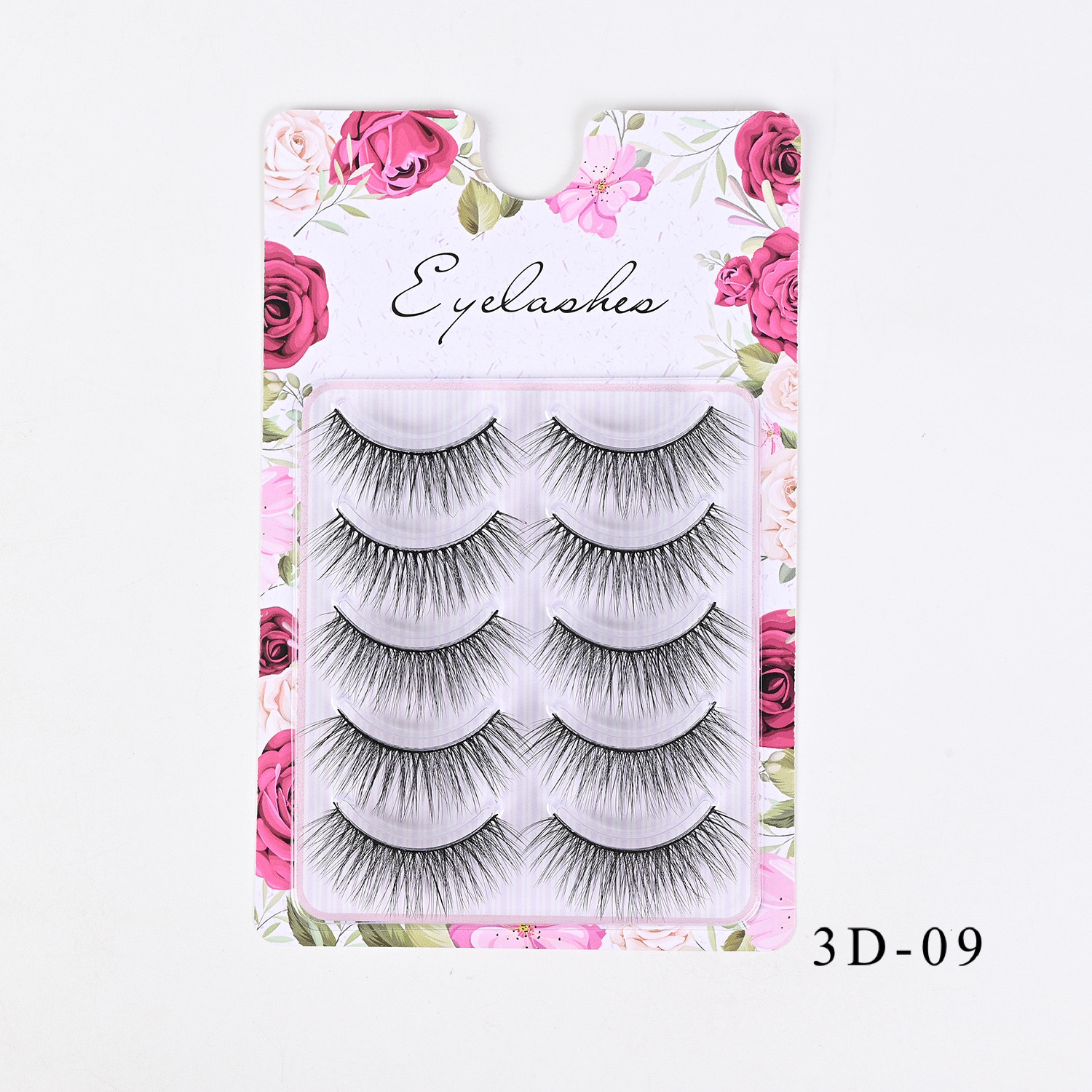 Comercio exterior europeo y americano grueso rizado 3D desordenado para el cabello, pestañas postizas, pestañas delgadas naturales al por mayor