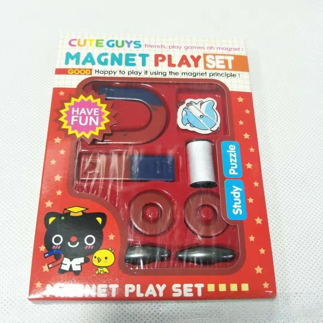 Korean version of physics teaching magnet science experiment suit strong magnet children U-shaped long bar magnet magnet magnet