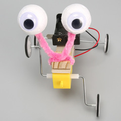 Science and Technology Small Craft Handmade DIY Electric Crawler Student Brain Development Science Teaching STEM Toy Assembly Material Kit
