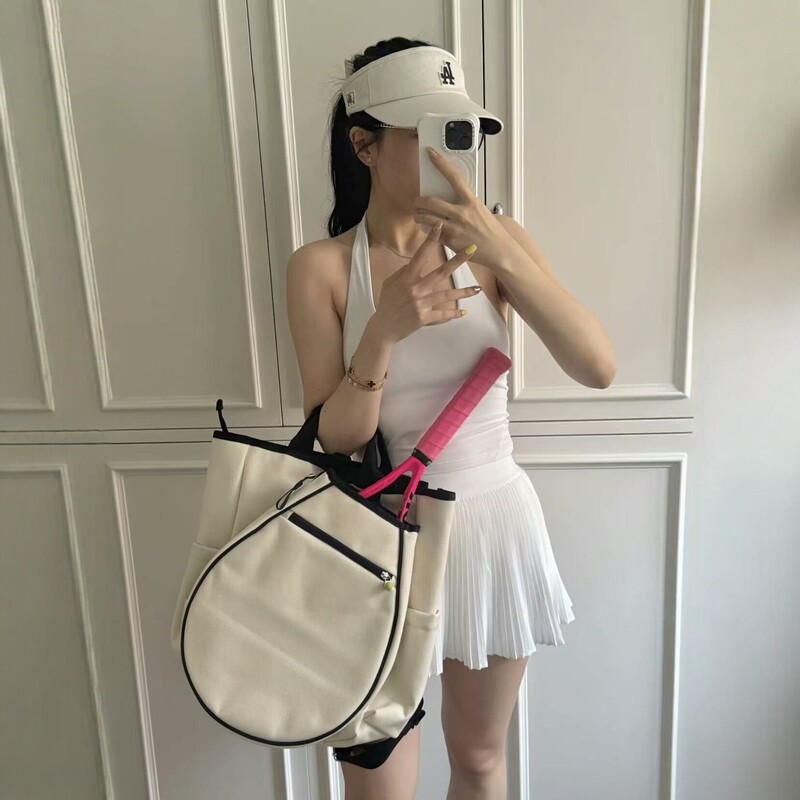 2026 New Model Tennis Bag, Double-Shoulder Sports Backpack, Large Capacity, Independent Racket Compartment, Shoe Compartment, Fashionable and Trendy Style for Men and Women