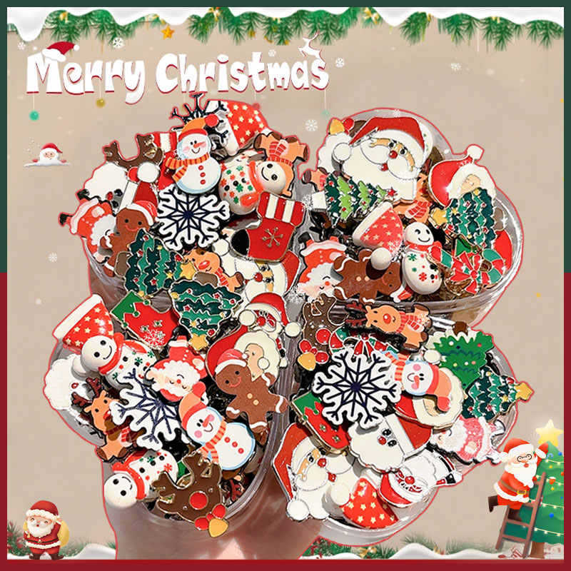 Broches de dibujos animados de Navidad adorable Papá Noel pequeño regalo pin accesorios insignia insignia ropa accesorios decoración