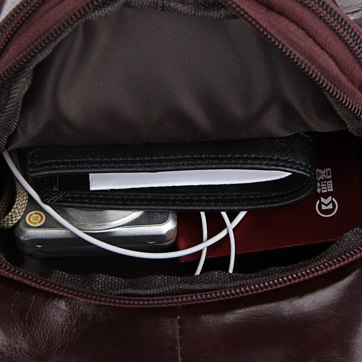 Bag strap, men's leather chest bag, wholesale, cowhide