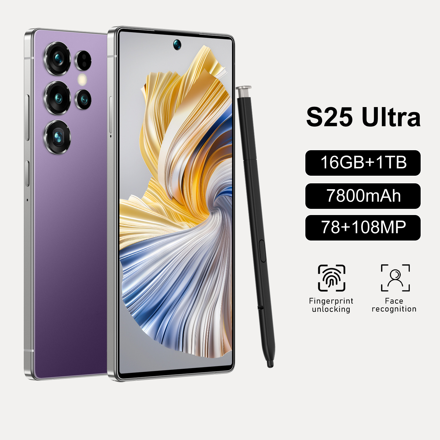 Smartphone Android S25 Ultra 6,8 Pulgadas 16+1TB Doble SIM 4G image 5