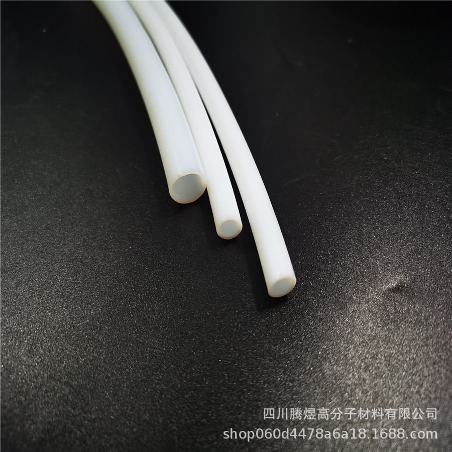 腾煜高分子厂家生产4*6聚四氟乙烯管 白色耐温铁氟龙管