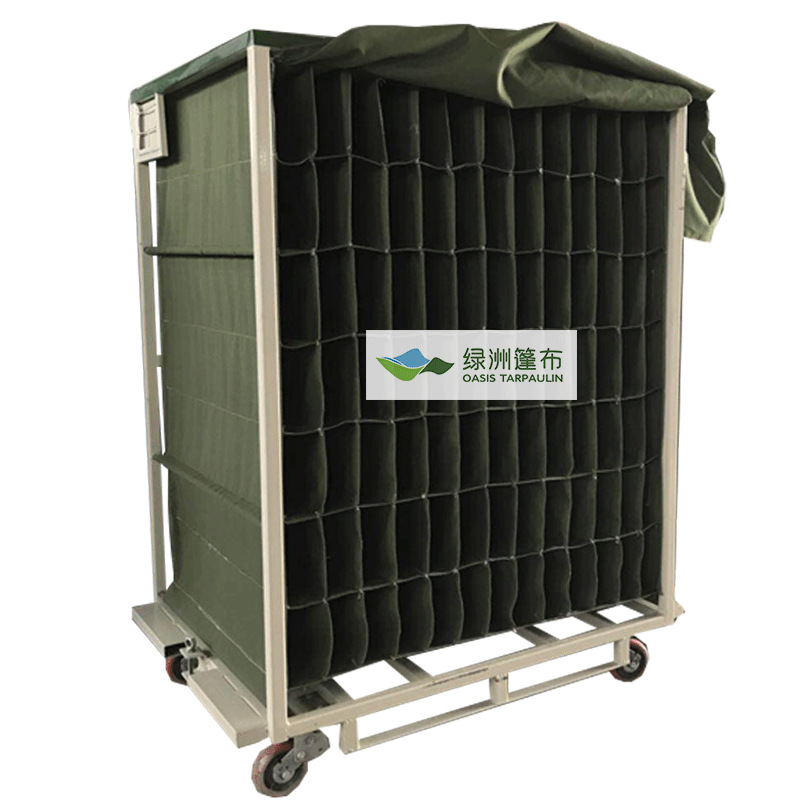 电子汽车零部件周转车布袋物流台车工位车布袋帆布格工装袋厂家