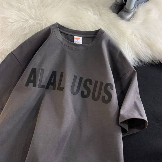 American Style Retro Heavy Short-sleeved Men's Clothes Summer Half-sleeved T-shirt Pure Cotton Inner Base Shirt High Street Fashion Brand