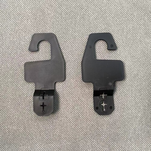 Plastic belt hook black PP belt hook accessories automatic snap smooth buckle hook plastic claw clip display