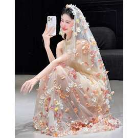 晨袍女新娘2026新款超仙吊带小众轻奢高端订婚礼服裙女轻婚纱气质