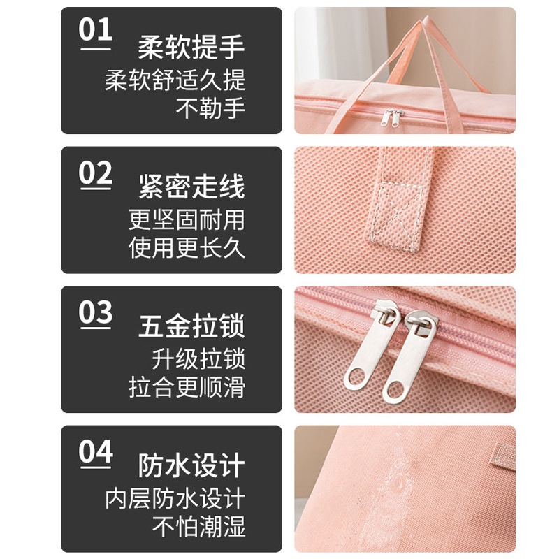 Bolsa de almacenamiento de ropa para el hogar tela a prueba de humedad bolsa de almacenamiento de ropa edredón no tejido bolsa de almacenamiento de edredón