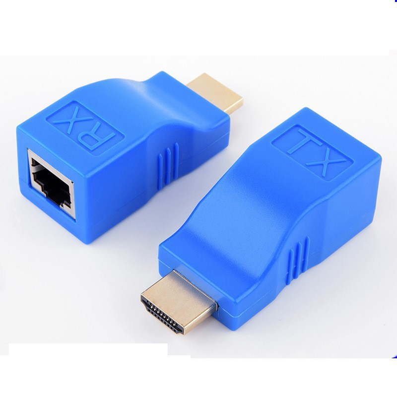 30-meter HDMI single network extender, single network cable to HDMI high-definition network, HDMI amplifier and transmitter.