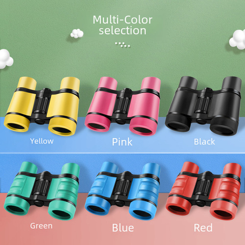 4X30 Children's Telescope, High Definition Color Rubber Handle, Anti-Slip Outdoor Toy Binoculars, Cross-Border Wholesale