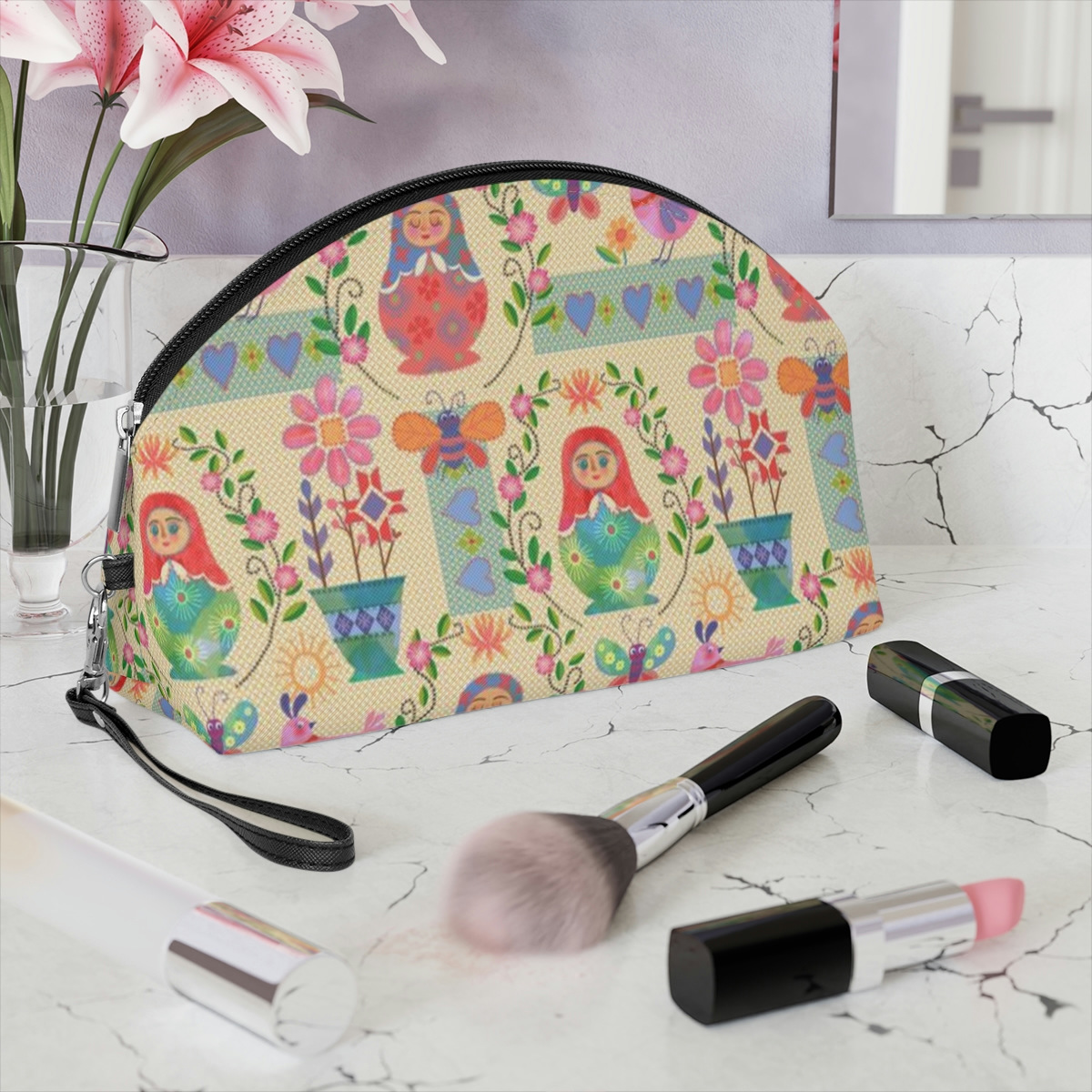 Borsa per il trucco semplice e fresca, borsa da donna nuova, leggera e versatile_voghion.com