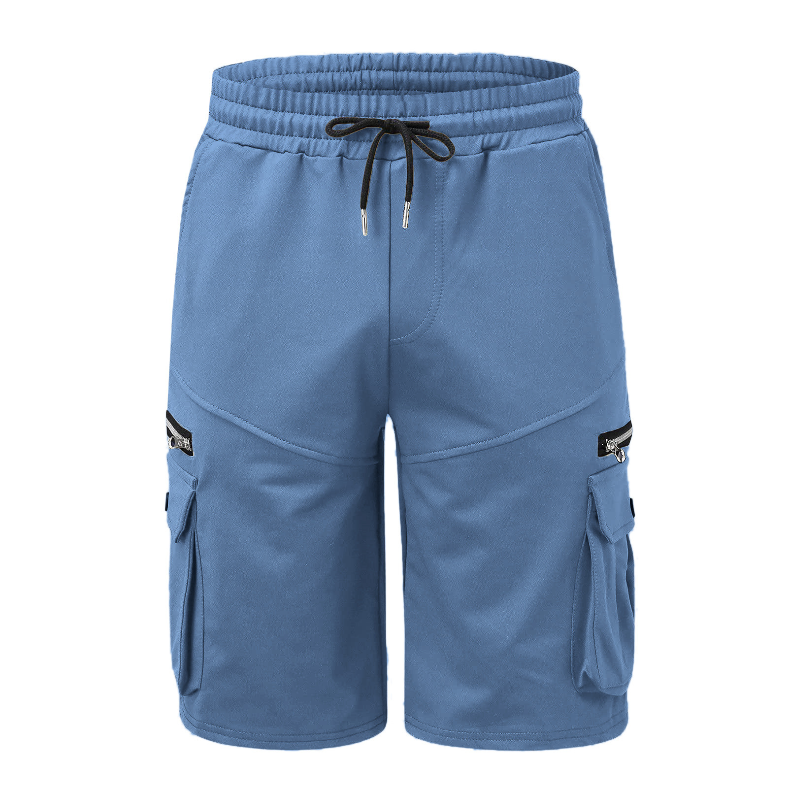 Herr sommar arbetsshorts i bomull, lös passform casual_voghion.com