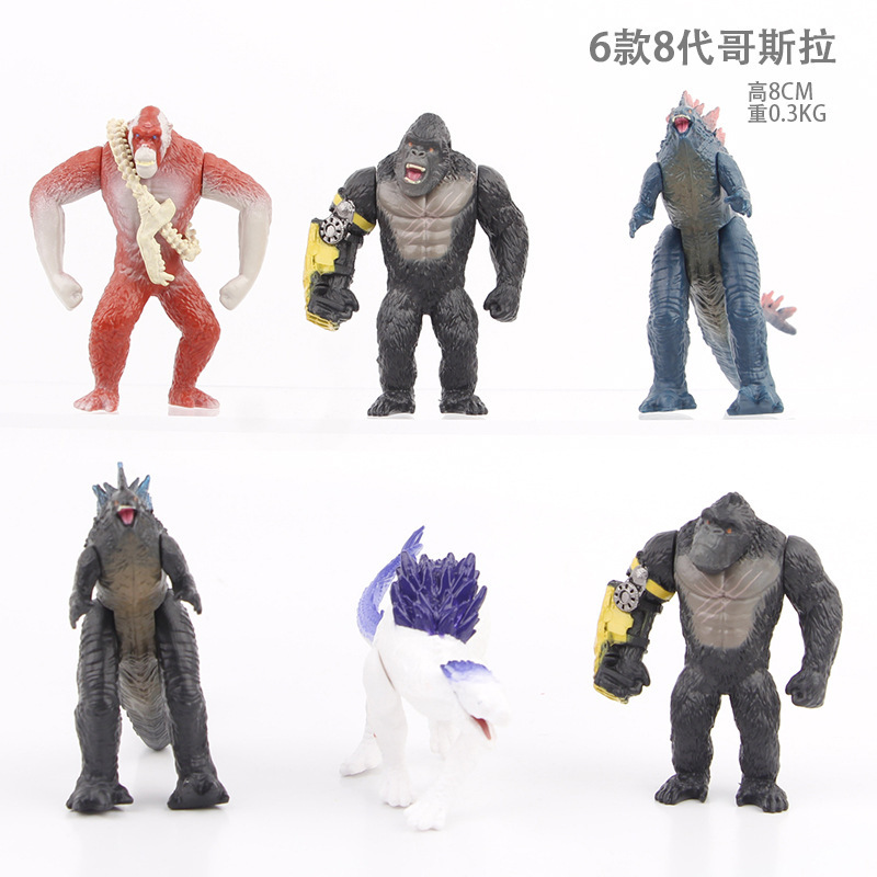 고질라 VS. 킹콩 컬러 스타 에볼루션 에디션 킹콩 스카르 왕시무 손으로 만든 인형 모델 장식품