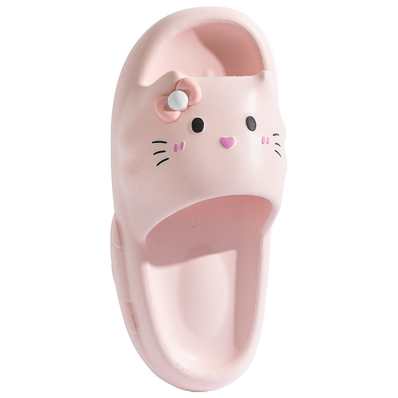 代発踏糞感EVA厚い底かわいい子猫のサンダル女性夏の少女の心の家の滑り止め|undefined
