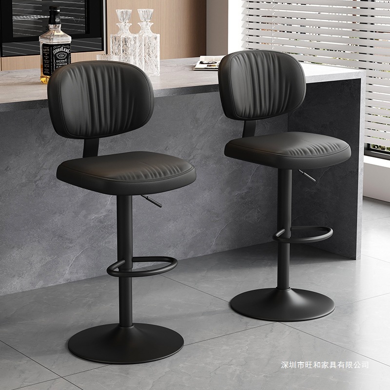 Bar Stool High Stool Swivel Lift Commercial Cashier Front Desk Bar Stool Bar Chair Home High Stool Round Stool W&