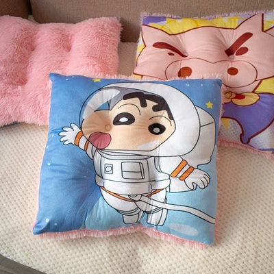 Cute crayons, plush cartoon pillow, sofa for students