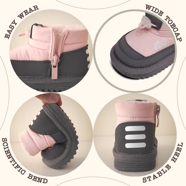 Boys' large cotton shoes in winter 2024 new children's warm winter…