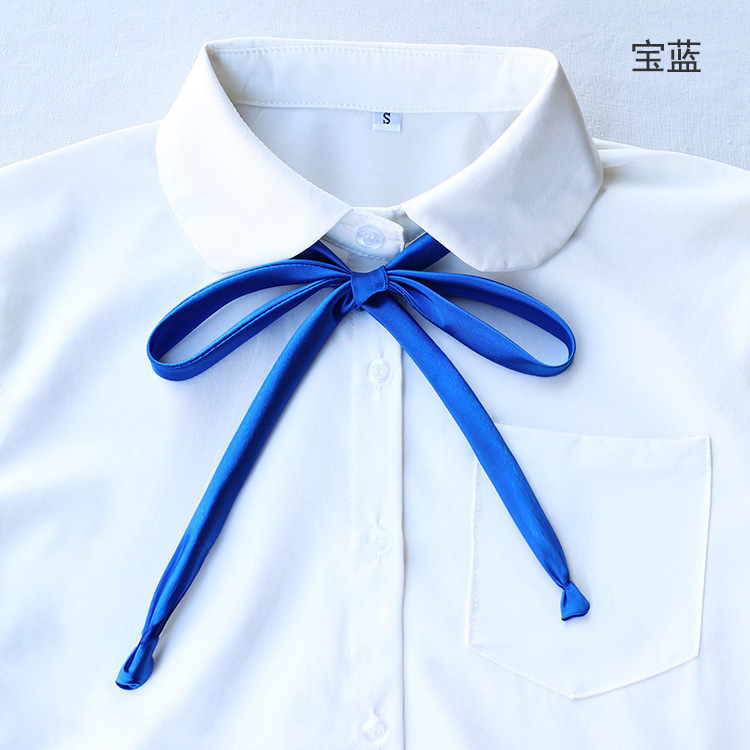 Uniforme japonés de campus satin extensión cinta corbata mariposa corbata cuerda multicolor P0085