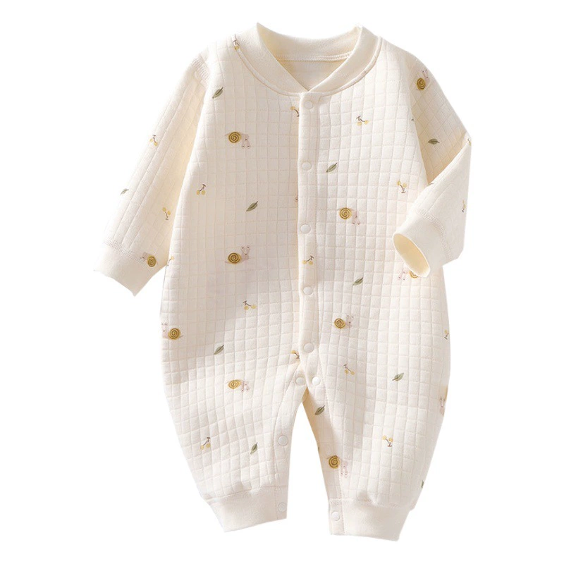 Детский теплый комбинезон, осенне-зимняя детская хлопковая одежда Harper, утолщенные воздушные хлопковые пижамы для новорожденных, зимняя одежда