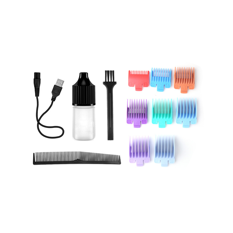 Kemei Clipper eléctrico KM-MAX2092 de alta potencia personalizada graffiti transferencia de agua de impresión USB cortapelos