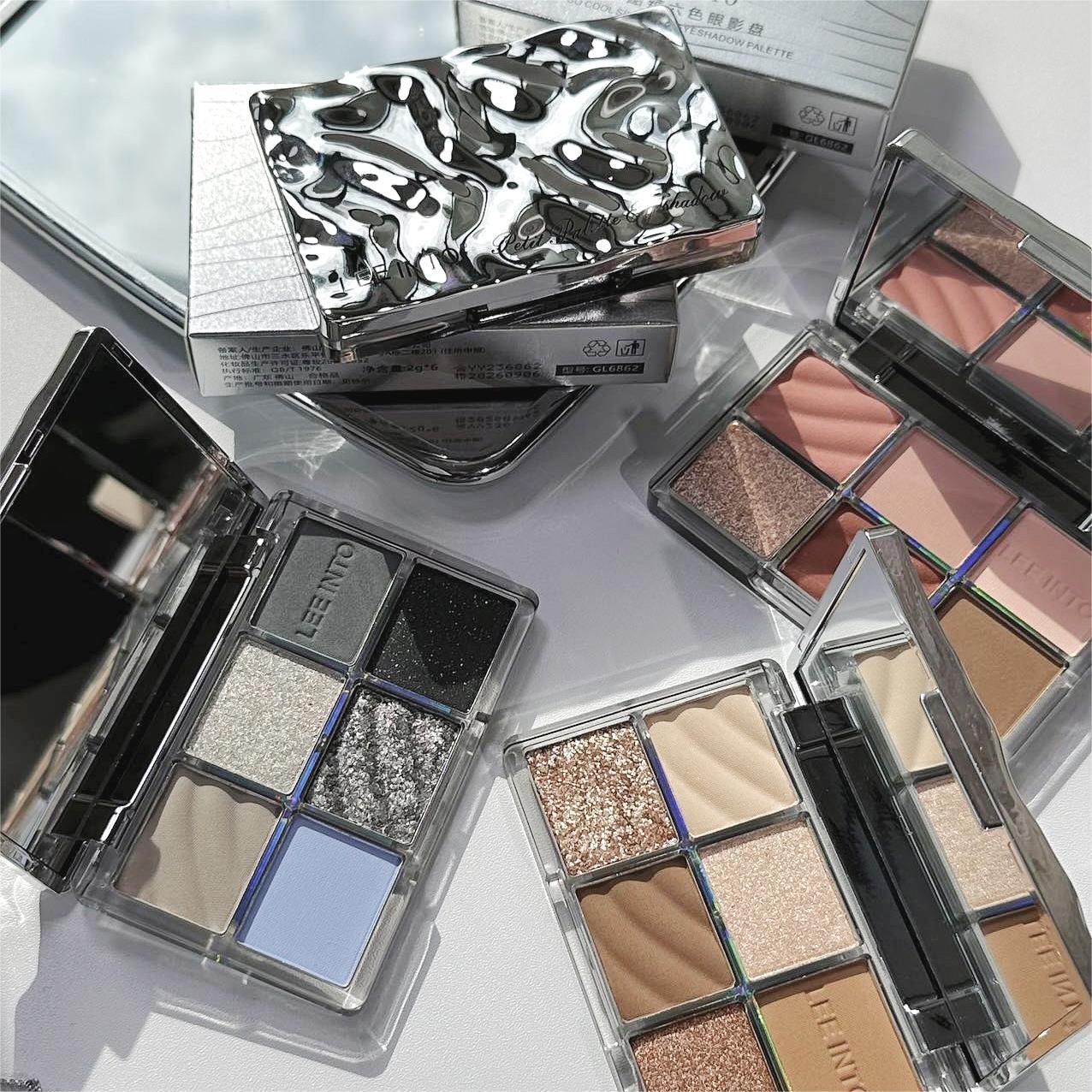Paleta de Sombras de Ojos Xie Rui LEEINTO Thai Cool Spicy de Seis Colores, Perlada, Mate, Brillante, Iluminadora, Estilo Smoky, para Chicas Atrevidas
