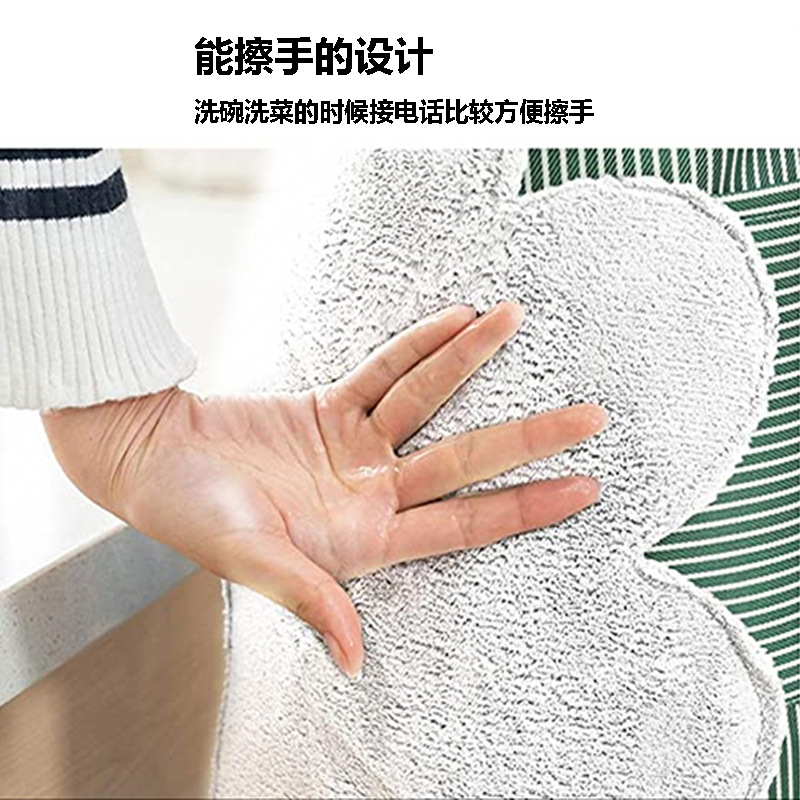 新款防水可调节口袋和两条侧毛巾可擦手围裙