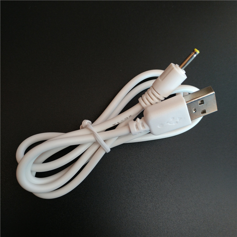 DC2.5*0.7 圓口平板充電線純銅數據線USB電源線 白色 插頭線1米