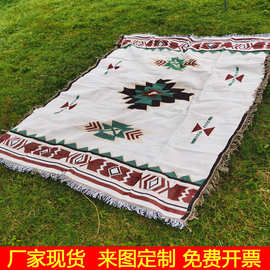 露营毯子露营地毯野餐毯沙发毯多功能民族风波西米亚毯子户外毛毯