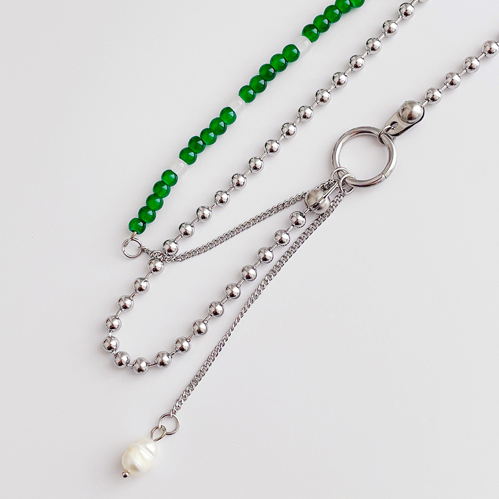 1 Piece Fashion Geometric Artificial Pearl Plating Womenu0027S Layered Necklaces