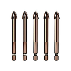 Factory-baked yellow ceramic tile drill bit for full porcelain glass concrete cement wall electric drill hole multi-function ceramic drill bit