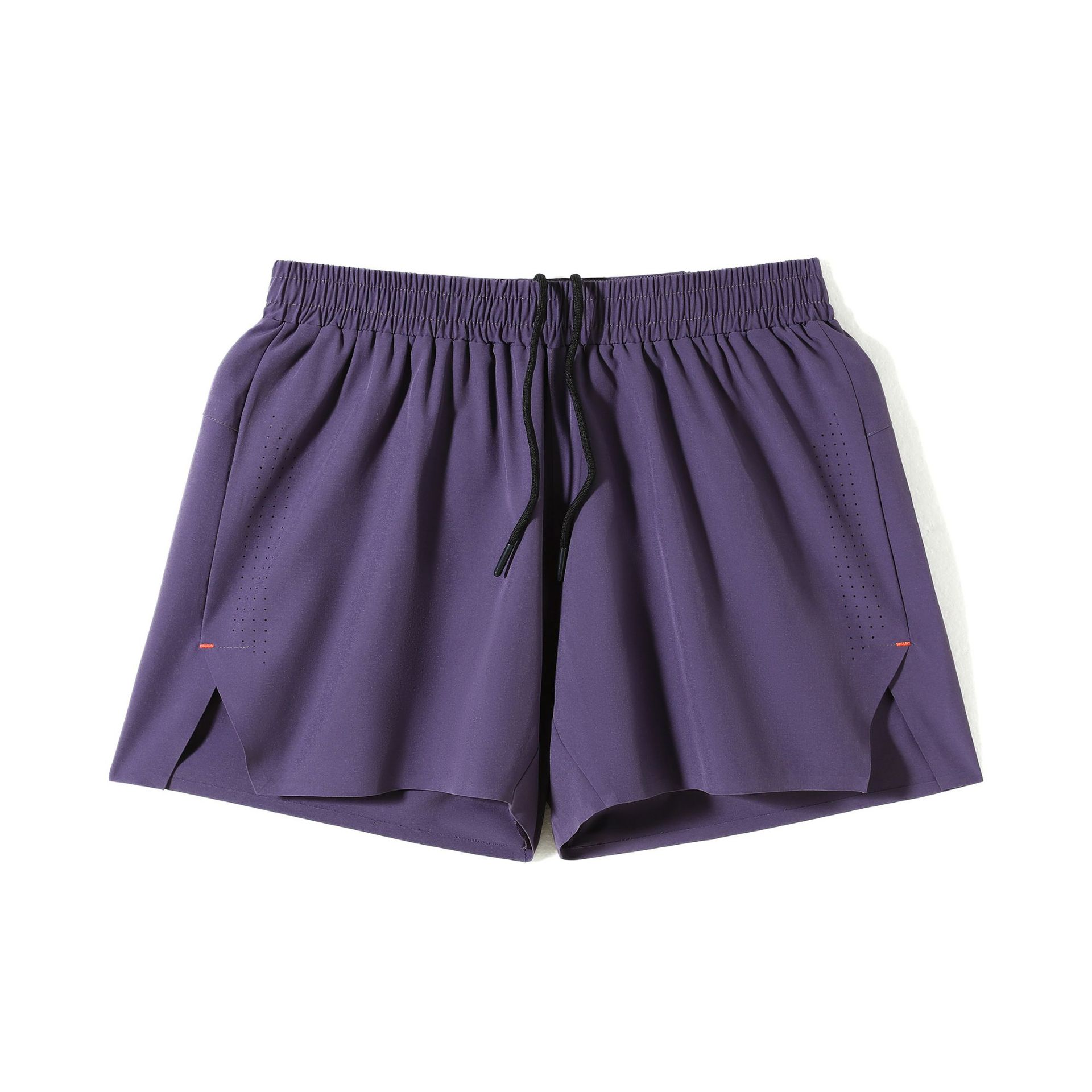 Pantalones cortos de maratón para hombres, pantalones rápidos y secos, ropa deportiva al aire libre con pantalones dobles forrados