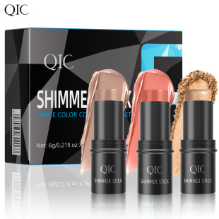 QIC��ɫ�๦�����ݰ����b bronzerĘ���Ӱ�߹����t3in1���y��