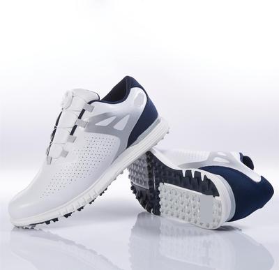 SUNYHH高尔夫球鞋子固定钉训练防水防水超纤皮料快速旋转扣系带|ru