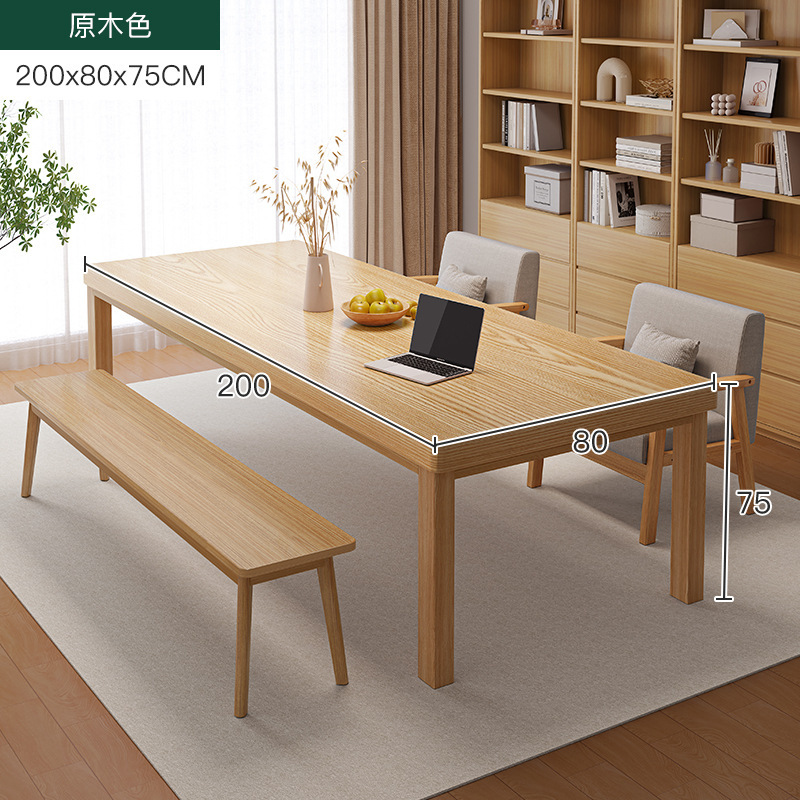 Sala de estar grande escritorio largo pierna de madera maciza nuevo chino escritorio de la computadora mesa de oficina Mesa DE TRABAJO mesa de estudio mesa larga para el hogar