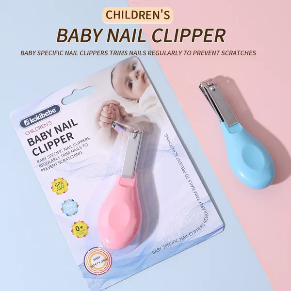 Individually Packaged Baby Long-Handle Nail Clippers, Export Baby Nail Scissors, Anti-Pinch Nail Clippers